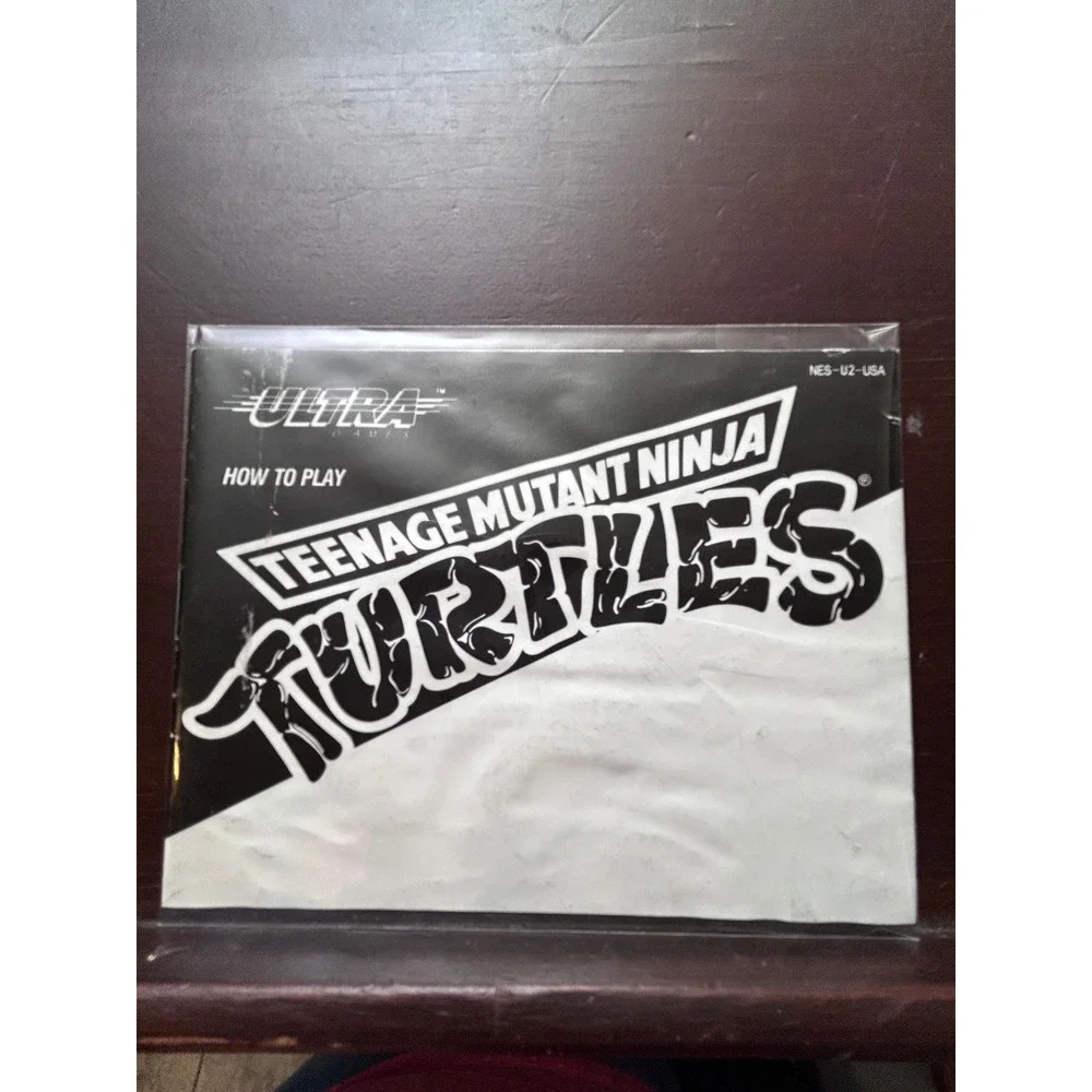 Teenage Mutant Ninja Turtles NES Nintendo Game Manual Dust Sleeve NES-U2-USA